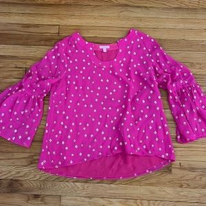 Pink Lily Pulitzer Long Sleeve Blouse